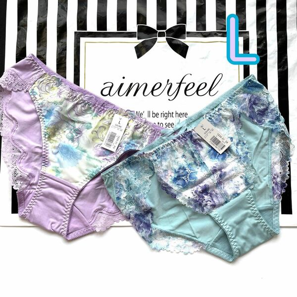 aimerfeel エメフィール　花柄　レース　清楚　フルバックショーツ　パンティ　レディース　下着　完売品　レア　L