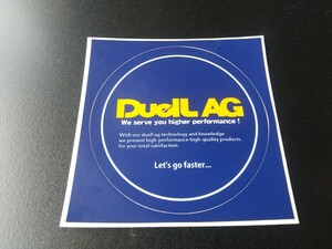 未使用保管品　DuelL　AG　ステッカー　紺色　ネイビー　Duell　AG　ミニ　MINI　デュエル　エージー