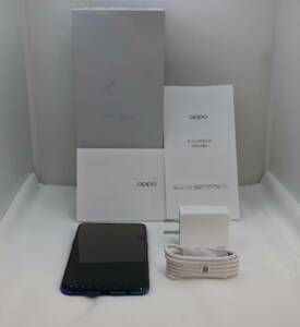 美品 OPPO Reno A SIMフリー ブルー / スマホ / CPH1983 / 64GB