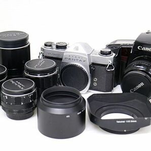 JT4w87 カメラ等おまとめ CANON EOS100 PENTAX SP 他 カメラ レンズ 動作未確認 60サイズの画像1