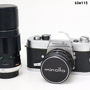 K3w115 MINOLTA SR-1 55mm F2 20mm F4.5 カメラ シャッター○ その他動作未確認 60サイズの画像1