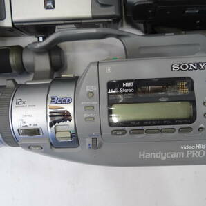 Z3C ８ｍｍ ビデオカメラ ムービー SONY CCD VX1 TRV101 TR705 FUJIX FG12 FH-35SZ Hi8 CANON H800C SHARP EL450 大量 ７台 ジャンクの画像4