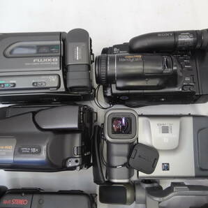 Z3C ８ｍｍ ビデオカメラ ムービー SONY CCD VX1 TRV101 TR705 FUJIX FG12 FH-35SZ Hi8 CANON H800C SHARP EL450 大量 ７台 ジャンクの画像6