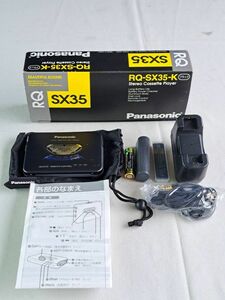 山 : Panasonic パナソニック RQ-SX35-K ステレオカセットプレーヤー 取説 元箱 動作未確認