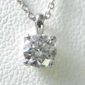 ダイヤモンド ネックレス 一粒 プラチナ 0.6カラット 鑑定書付 0.612ct Dカラー SI1クラス 3EXカット H&C CGL 通販