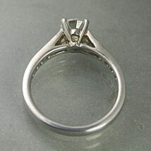 婚約指輪 安い ダイヤモンド リング プラチナ 1.0カラット 鑑定書付 1.040ct Dカラー FLクラス 3EXカット H&C CGL 通販_画像2