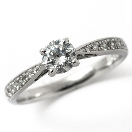 婚約指輪 プラチナ ダイヤモンド リング 0.3カラット 鑑定書付 0.302ct Dカラー IFクラス 3EXカット H&C CGL 通販