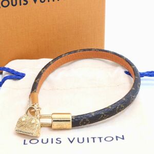 美品 ルイヴィトン LOUIS VUITTON ブレスレット ブラスレ アルマ バングル モノグラム レディース ゴールド アクセサリー M6220