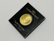 ◎メイプルリーフ K24 純金 コイン 金貨 1g カナダ王室造幣局発行 エリザベス女王 24金 コレクション_画像5