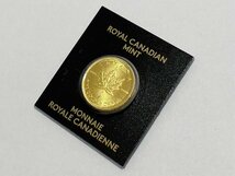 ◎メイプルリーフ K24 純金 コイン 金貨 1g カナダ王室造幣局発行 エリザベス女王 24金 コレクション_画像2