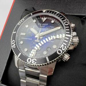 TISSOT ティソ ほぼ新品 T120.417.11.041.01 Seastar 1000 クロノグラフ