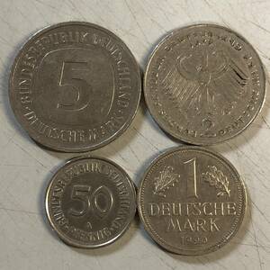 ドイツ硬貨　4種　1円