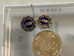 JAW　Confederation of Japan Automobile Workers' Unions　バッジ　1円