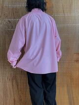 古着 00年代 00s L.L.Bean エルエルビーン 無地 ソリッド プレーン ブラウス 長袖 シャツ ピンク 2XL 大きいサイズ ビッグサイズ オーバー_画像10
