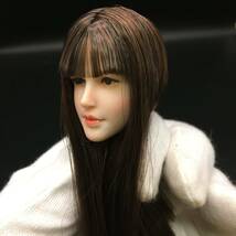 B242 1/6 フィギュア ヘッド　女性ヘッド　植毛タイプ 希少品 12インチドール 美少女 OB/TBLeague/Phicen/Jiaou doll素体対応 白肌_画像3