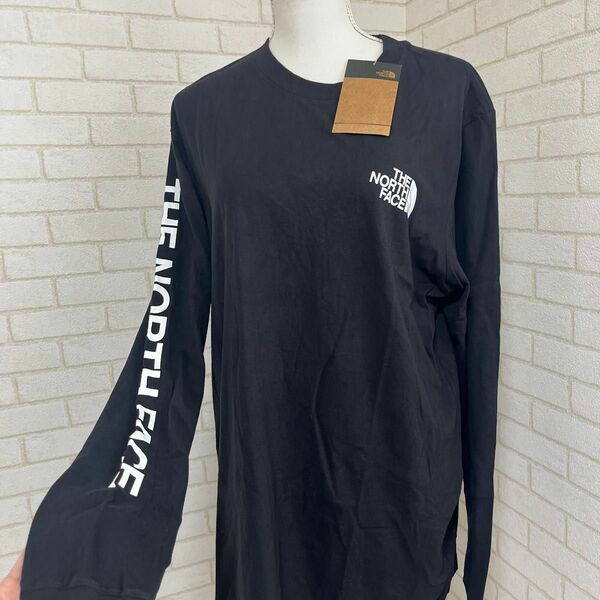 THE NORTH FACE 新品 L 袖ロゴ ロンＴ カットソー ノースフェイス