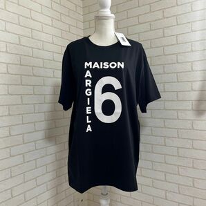 MM6 エムエムシックス メゾンマルジェラ Maison Margiela 新品 ロゴ BIG Tシャツ ブラック