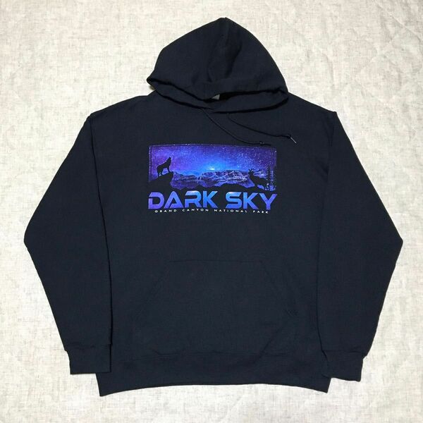 DARK SKY グランドキャニオン　パーカー　フーディー　スウェット　オオカミ　スーベニア　