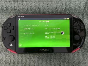 SONY PS VITA pink / black PCH-2000 FW.3.36 operation goods 