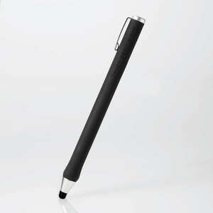 タッチペン ペンの軸径が10mmと通常のタッチペンより太めで持ちやすいボールペン型 ペン先に高密度ファイバーチップ採用: P-TPBPENBK