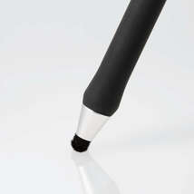 タッチペン ペンの軸径が10mmと通常のタッチペンより太めで持ちやすいボールペン型 ペン先に高密度ファイバーチップ採用: P-TPBPENBK_画像2