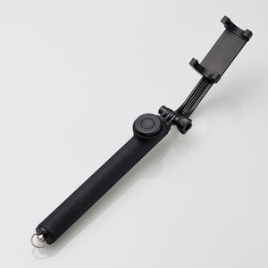 Bluetooth自撮り棒 最大約1ｍまで伸長 ワイヤレスリモコン付 縦撮り/横撮り/斜め撮り可能回転式スマートフォンホルダータイプ: P-SSB01RBK