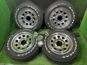 グッドイヤー　EAGLE＃1　NASCAR　215/65R16　スチールホイール付き　4本　6.5J　ET？/6H　139.7　200系ハイエース