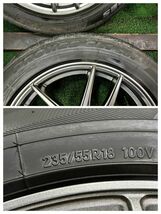 ハリアー　TOYO　PROXES　CL1　SUV　235/55R18　アルミホイール付きセット　4本　5H/８J　ET40/114.3　22年製　サマータイヤ_画像7