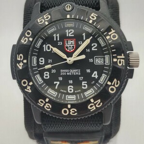  【稼働品】LUMINOX ルミノックス NAVY SEAL 3000/3900 V3 ネイビーシールズ 39mm幅ベルクロバンド ケース付の画像1