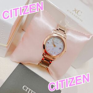 【限定モデル】CITIZEN xC 電波時計 hikari 夕日 ダイヤモンド 7石 電波ソーラー 北川景子着用 クロスシー