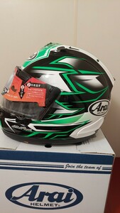 ★新品未使用★ ARAI アライ RX-7X GHOST XLサイズ 緑 ヘルメット