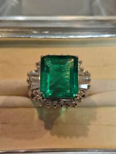  ring * emerald top * silver 925 stamp equipped *11 number 