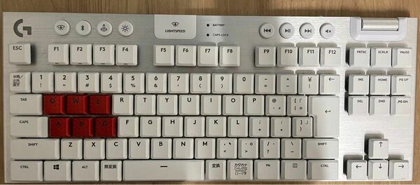 ロジクール G913 TKL ホワイト ゲーミングキーボード ワイヤレス Bluetooth テンキーレス