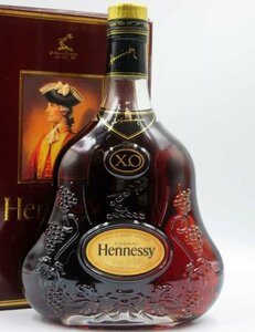 ★■【未開栓】 Hennessy ヘネシー XO 金キャップ クリアボトル コニャック ブランデー 700ml 40% 古酒 箱付き