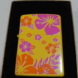 新品未使用品 ZIPPO 2ASP-HIBY HIBISCUS-YELLOW (両面加工) (2006)の画像1