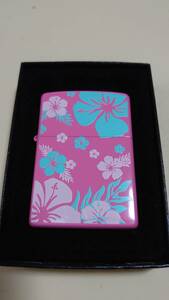 新品未使用品 ZIPPO 2ASP-HBP HIBISCUS-PINK (両面加工) (2006) 