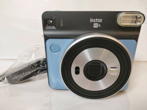 【極上美品】FUJIFILM フジフィルム インスタントカメラ チェキスクエア instax SQUARE SQ6 アクアブルー