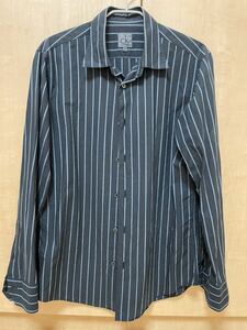  Calvin Klein CALVIN KLEIN stripe shirt navy blue color size M