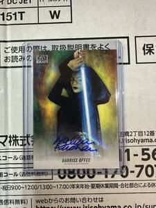 star wars topps galaxy 【Barriss Offee】直筆サインカード