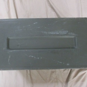 #3295 米軍アーモボックス Mサイズ(スチール製、弾薬箱）の画像8