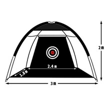 ゴルフ ネット 練習用 的 庭 自宅 大型 3m ゴルフ 折りたたみ アプローチネット 練習ネット 2m×3m アプローチ 練習 器具 ゴルフ YBD346_画像2