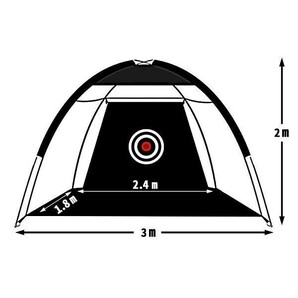 ゴルフ ネット 練習用 的 庭 自宅 大型 3m ゴルフ 折りたたみ アプローチネット 練習ネット 2m×3m アプローチ 練習 器具 ゴルフ YBD346の画像2