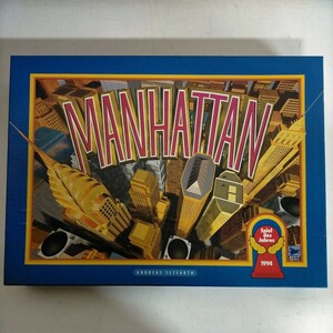 【和訳付き】ボードゲーム マンハッタン MANHATTAN ドイツ語●中古/現状渡し/状態は写真でご確認下さい/コマ類カード未開封※包装劣化有/NC