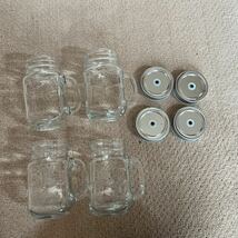 メイソンジャー　４個セット　ガラスコップ 新品未使用ガラス瓶 BALL 保存容器_画像2
