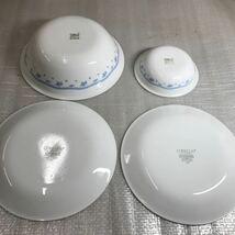 CORELLE コレール モーニングブルー プレート 洋食器 食器 大皿 中皿 深皿 平皿 4点セット 中古品_画像2