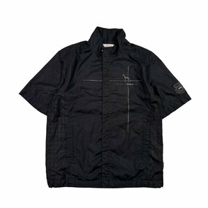 ゴルフ◆adabat アダバット GORE-TEX ジップ 半袖 ウインドブレーカー ジャケット 46 /黒 ブラック スポーツの画像1