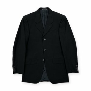 イタリア製◆Calvin Klein collection カルバンクライン ウール 3B テーラードジャケット ブレザー ブラック/36REG/メンズ