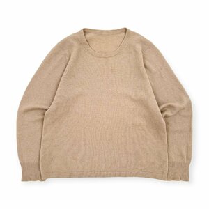 カシミヤ100%◆CASHMERE クルーネック 長袖 ニットセーター M / ベージュ カシミア