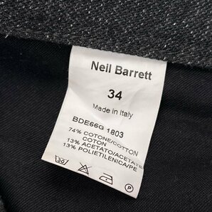 Neil Barrett ニールバレット ネップ風 スラックスパンツ ボトムス 34 / グレー メンズ イタリア製の画像6
