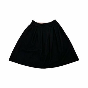 Jocomomola ホコモモラ ボックス タック プリーツ フレア スカート サイズ 40/ブラック 黒/イトキン